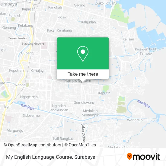 My English Language Course map