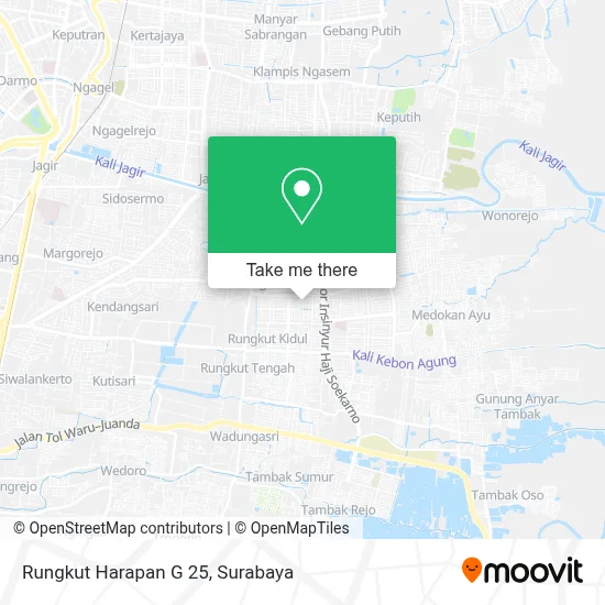 Rungkut Harapan G 25 map