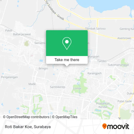 Roti Bakar Koe map