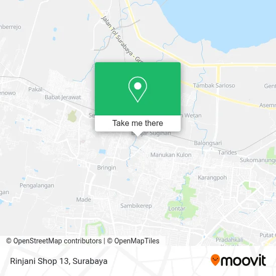 Rinjani Shop 13 map