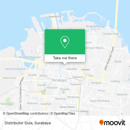 Distributor Gula map
