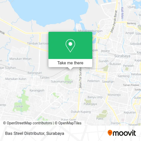 Bas Steel Distributor map