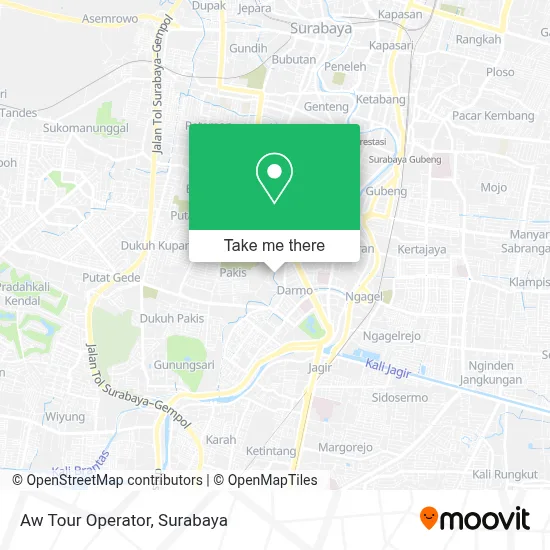 Aw Tour Operator map