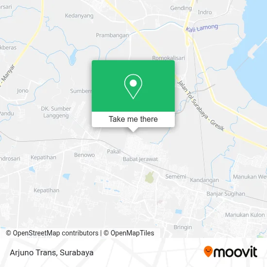 Arjuno Trans map