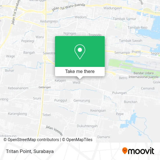 Tritan Point map
