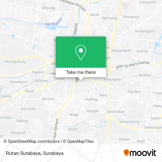 Rutan Surabaya map