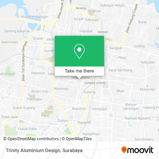 Trinity Aluminium Design map