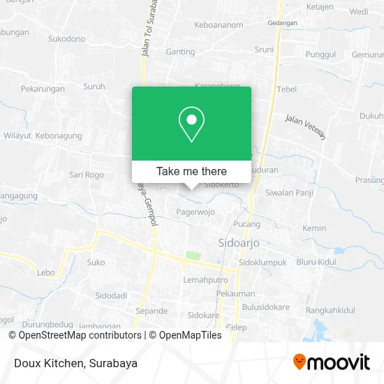 Doux Kitchen map