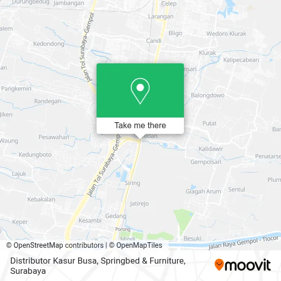 Distributor Kasur Busa, Springbed & Furniture map