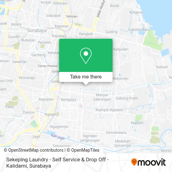 Sekeping Laundry - Self Service & Drop Off - Kalidami map