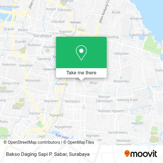 Bakso Daging Sapi P. Sabar map