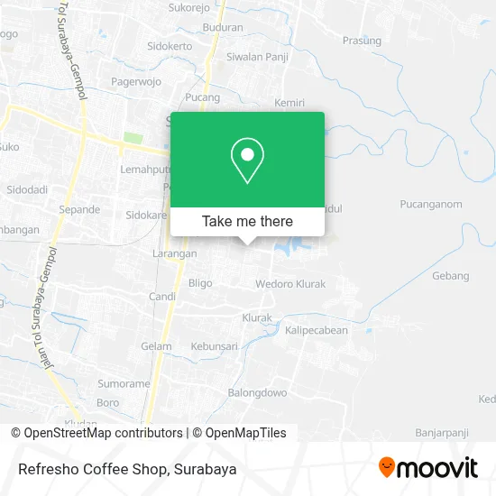 Refresho Coffee Shop map