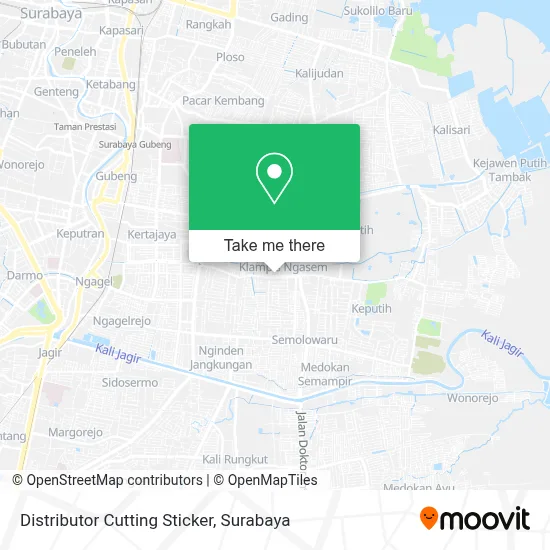 Distributor Cutting Sticker map