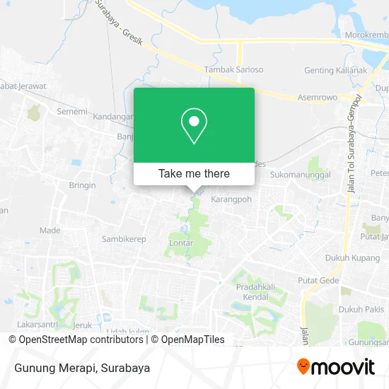 Gunung Merapi map