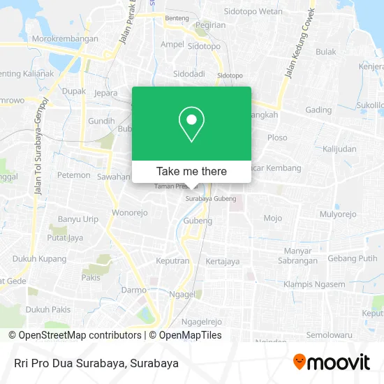 Rri Pro Dua Surabaya map