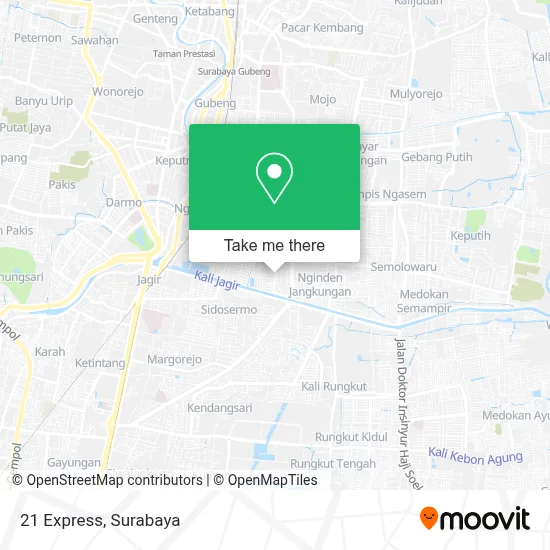 21 Express map