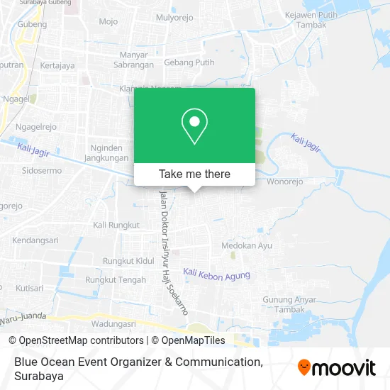 Blue Ocean Event Organizer & Communication map