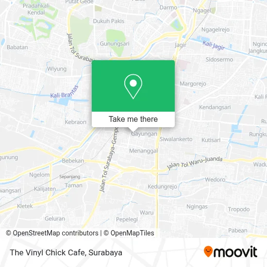 The Vinyl Chick Cafe map