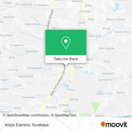 Aligis Express map
