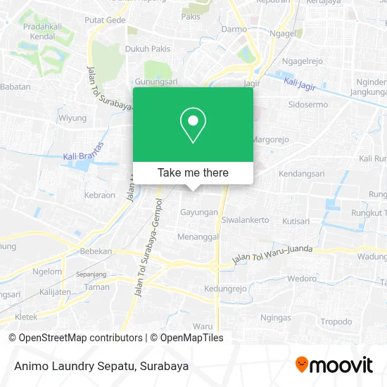 Animo Laundry Sepatu map