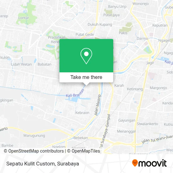 Sepatu Kulit Custom map