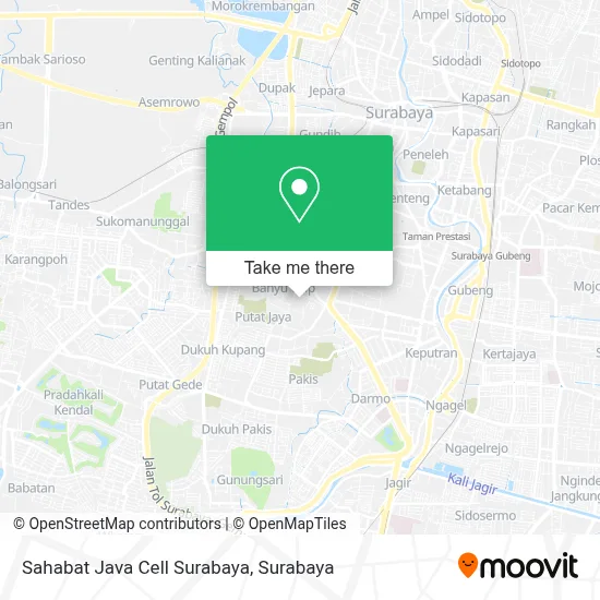 Sahabat Java Cell Surabaya map