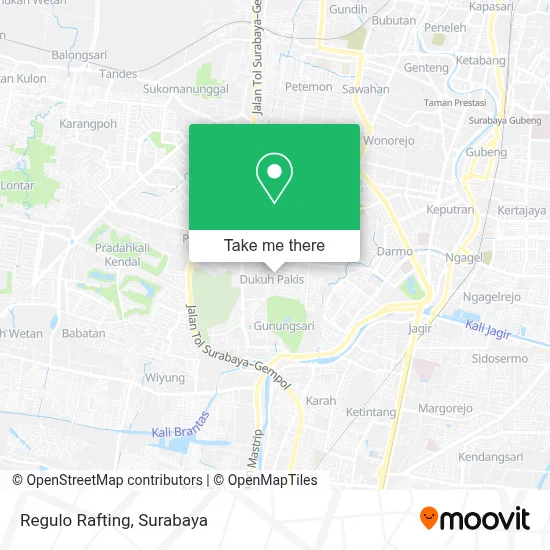 Regulo Rafting map