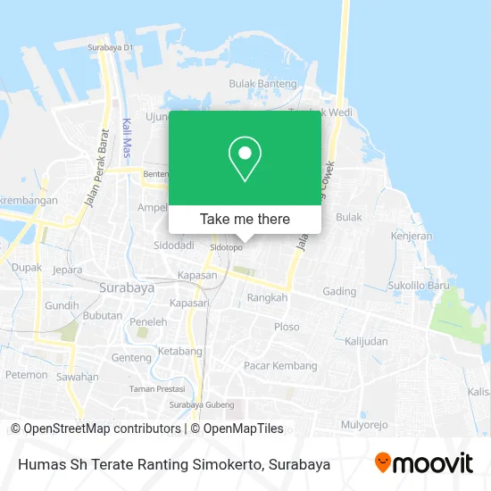 Humas Sh Terate Ranting Simokerto map