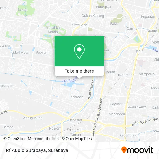 Rf Audio Surabaya map