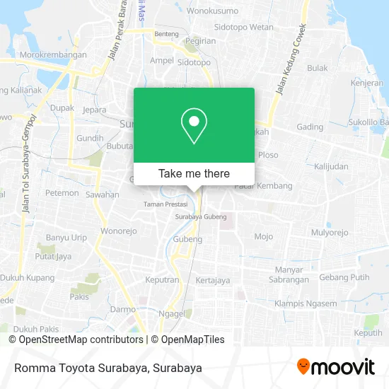 Romma Toyota Surabaya map