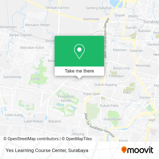 Yes Learning Course Center map