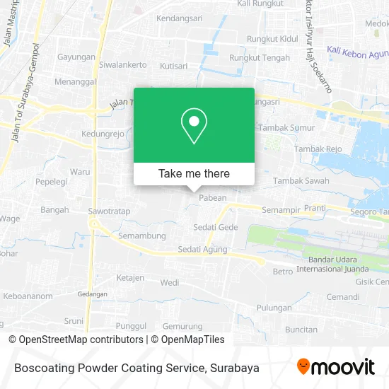 Boscoating Powder Coating Service map