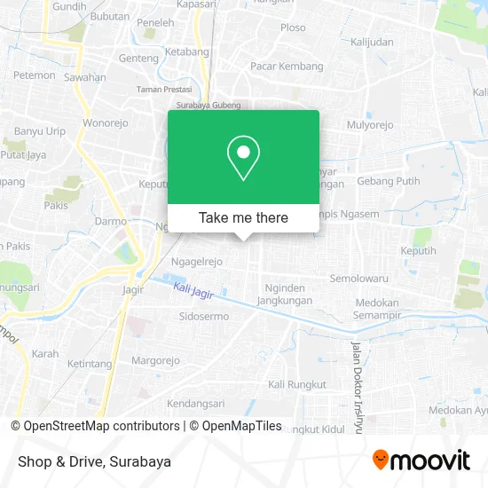 Shop & Drive map