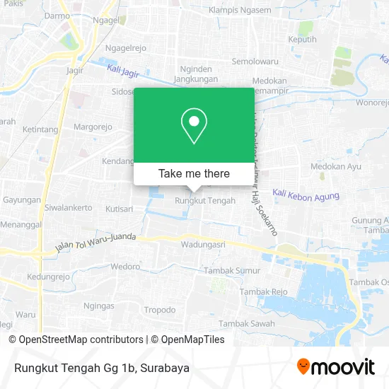 Rungkut Tengah Gg 1b map