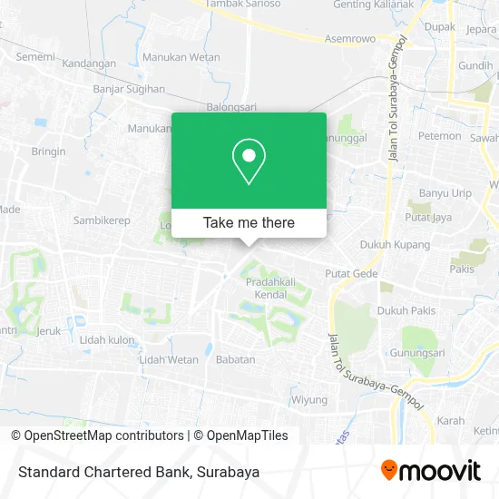 Standard Chartered Bank map