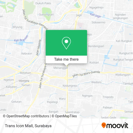 Trans Icon Mall map