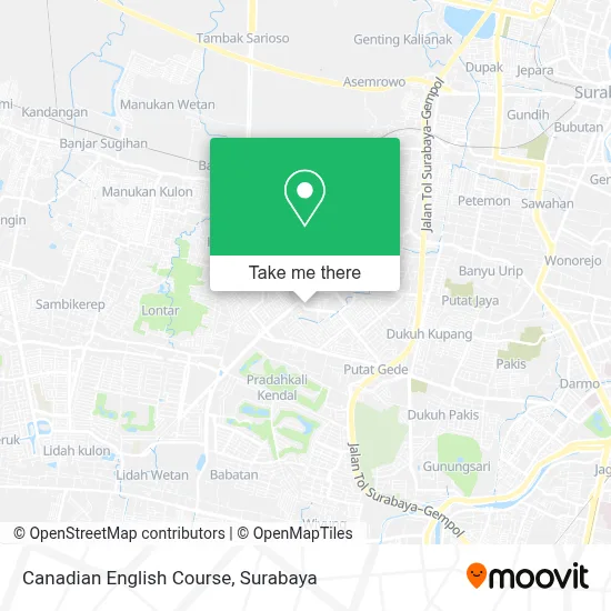 Canadian English Course map