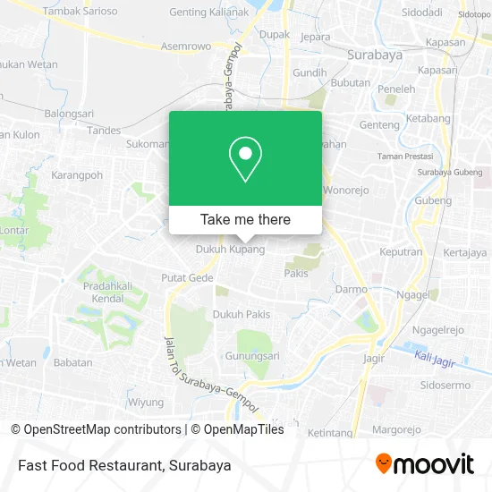 Fast Food Restaurant map