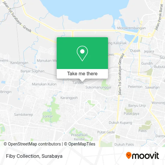 Fiby Collection map