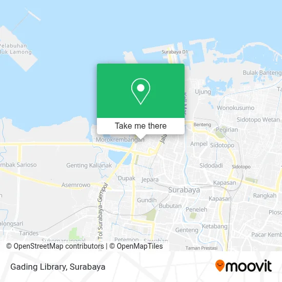 Gading Library map