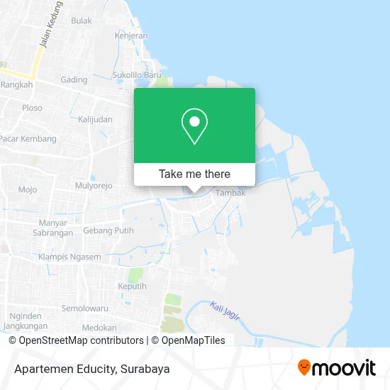 Apartemen Educity map
