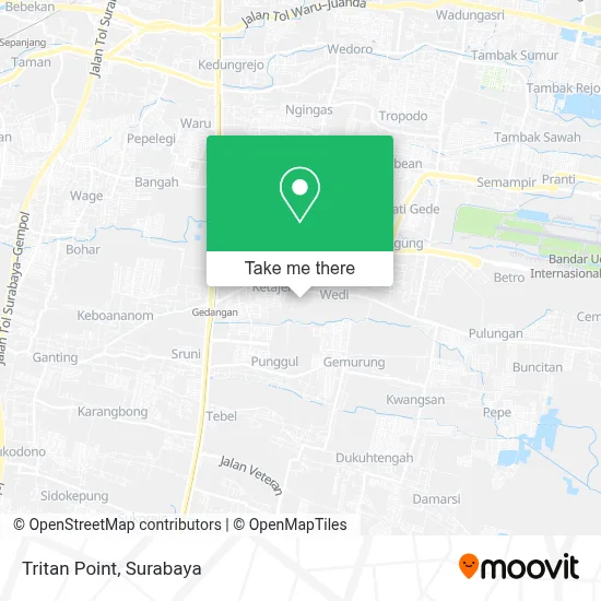 Tritan Point map