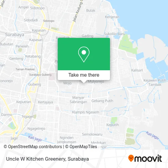 Uncle W Kitchen Greenery map