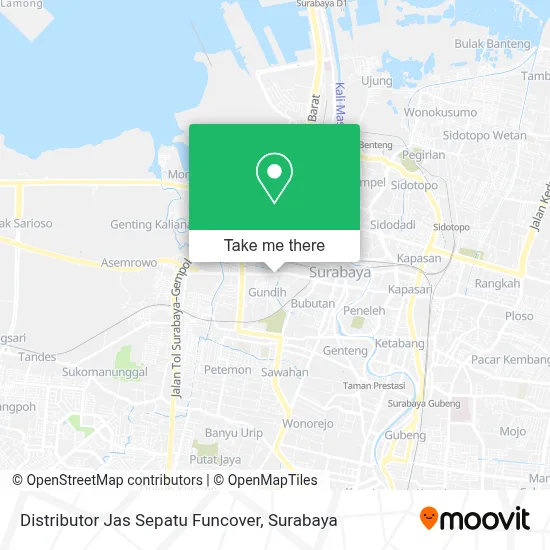 Distributor Jas Sepatu Funcover map