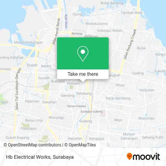 Hb Electrical Works map