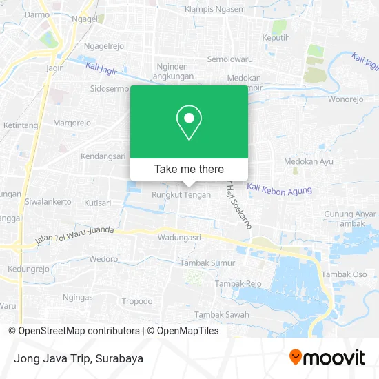 Jong Java Trip map