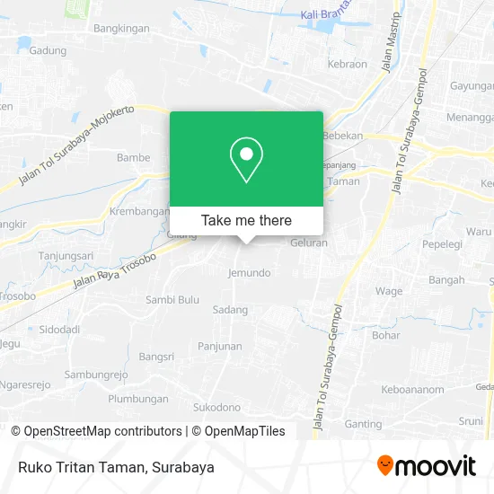 Ruko Tritan Taman map