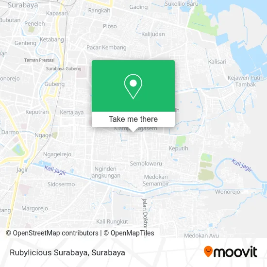 Rubylicious Surabaya map