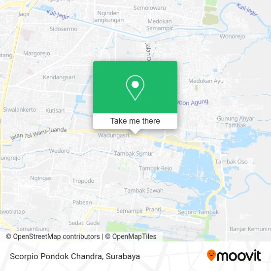 Scorpio Pondok Chandra map