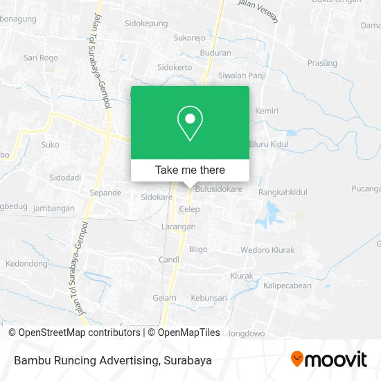 Bambu Runcing Advertising map